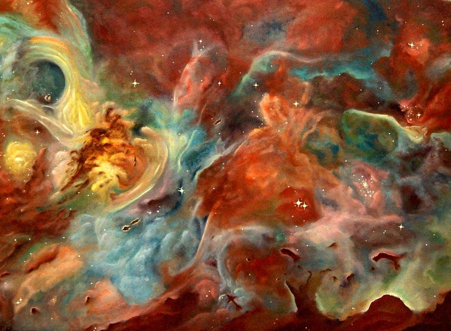Eta Carina Nebula #1 Painting by Alan Conder