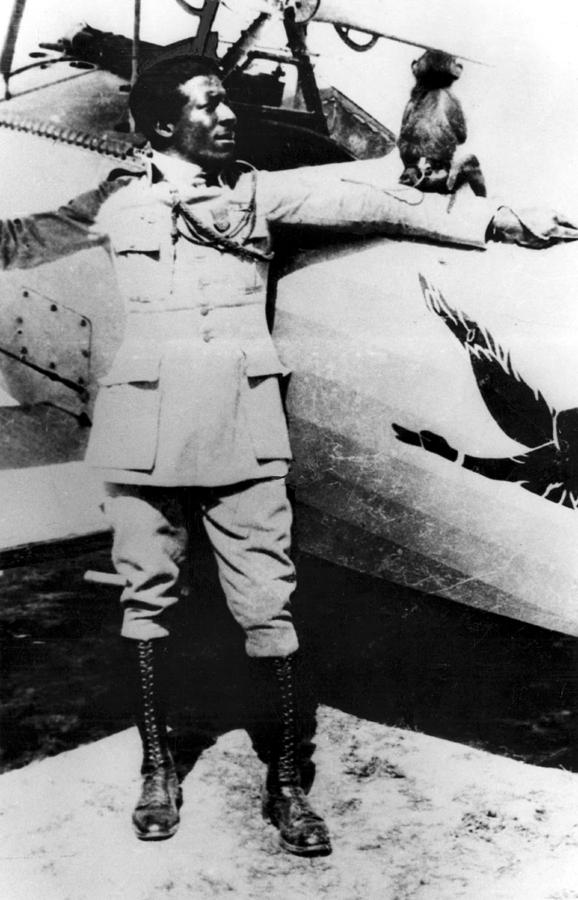 Eugene Bullard, Wwi American Pilot #1 Photograph by Science Source