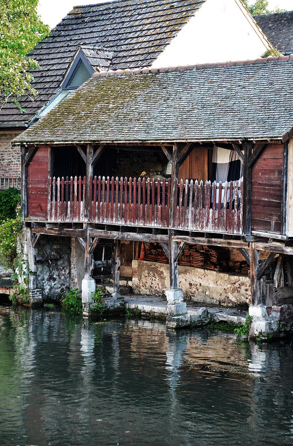 Eure river and old fulling mills in Chartres #1 Photograph by RicardMN Photography