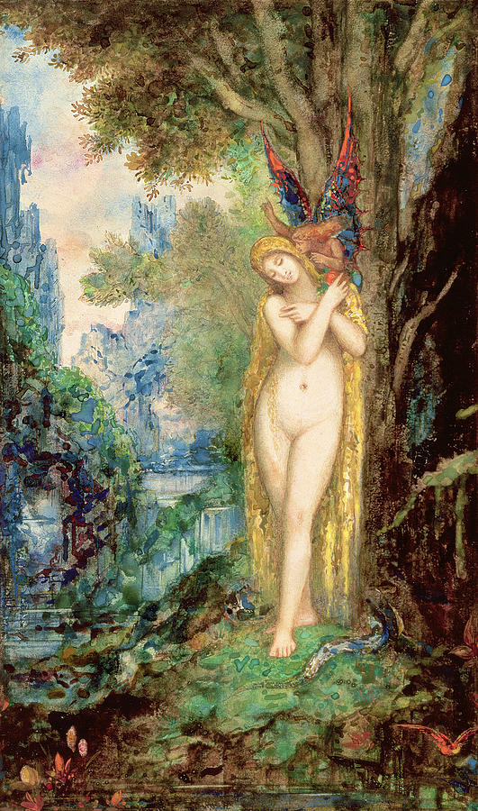 Eve Drawing by Gustave Moreau