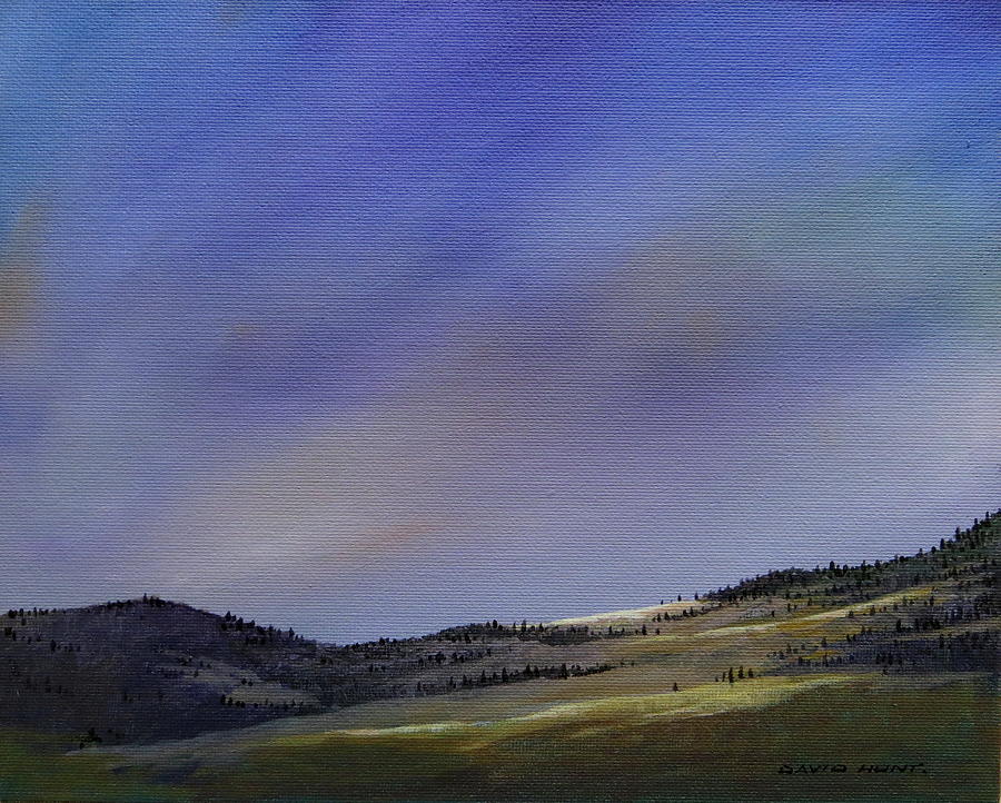 Landscape Painting - Evening Light by David Hunt