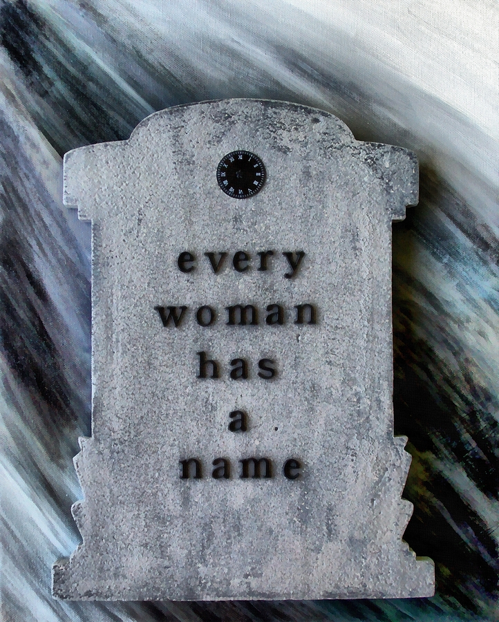 Alice Cooper Painting - Every Woman Has A Name by Angelina Tamez
