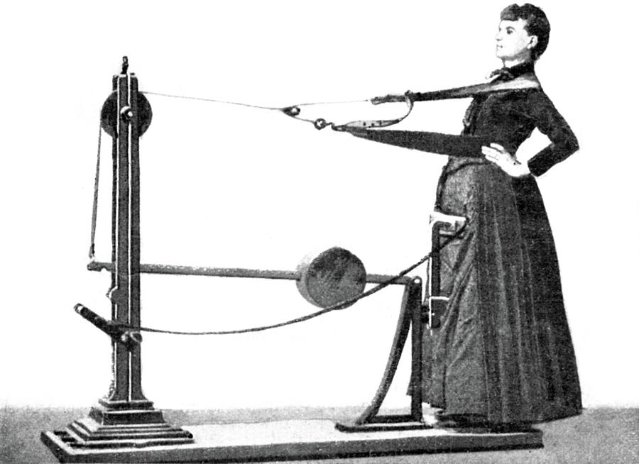 Exercise Machine, 1896 Drawing by Granger - Fine Art America