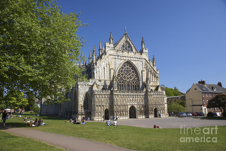 Exeter Cathedral Photograph by Premierlight Images - Pixels