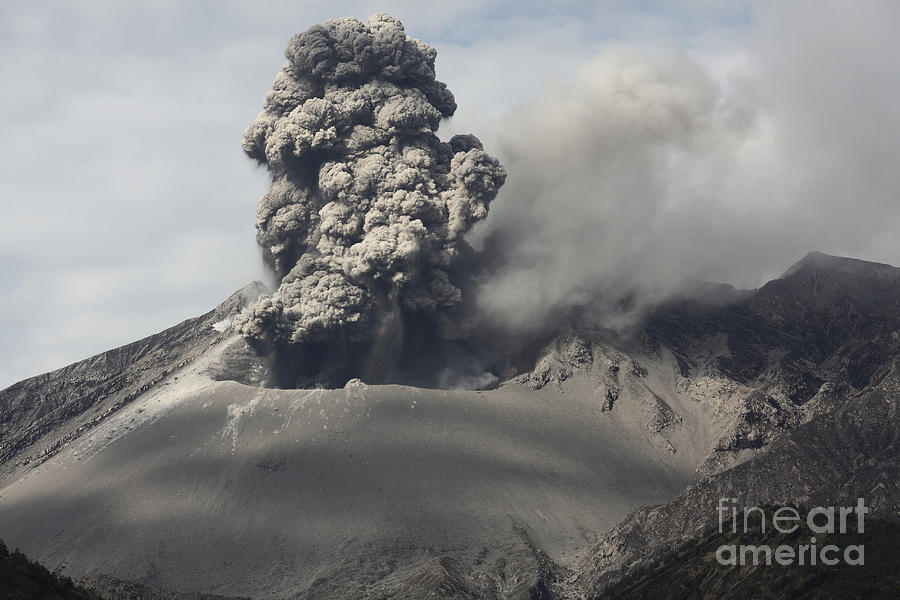 Explosive Eruption Of Sakurajima Photograph by Richard Roscoe - Fine ...