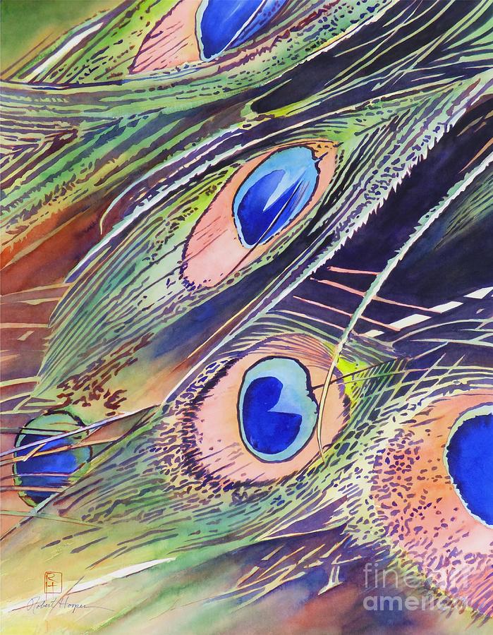 Peacock Painting - Eyes Of The Stars by Robert Hooper
