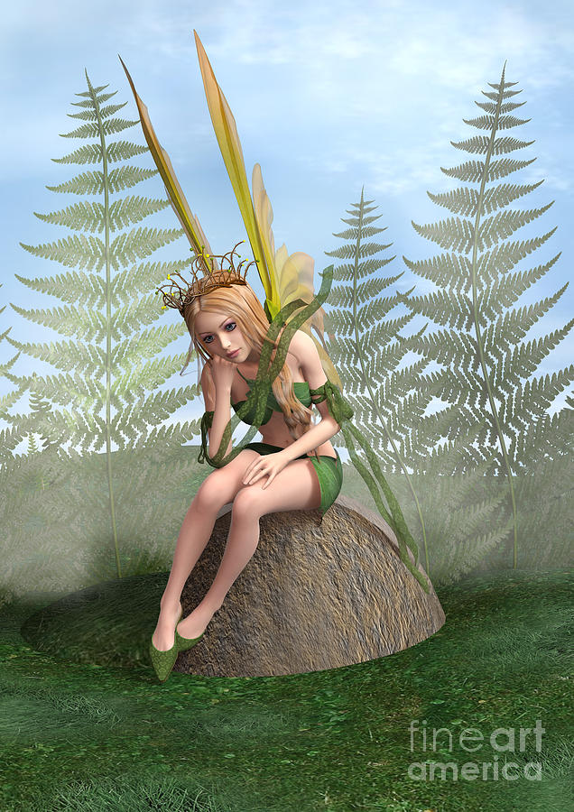 Fairy Digital Art - Fairy Butterfly #1 by Design Windmill