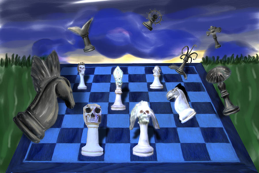 Fairy Chess #2 Digital Art by Lisa Yount