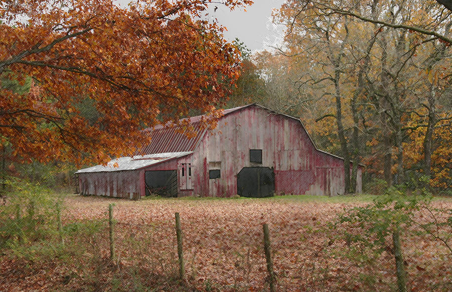 Fall Barn #1 Photograph by Robert Camp