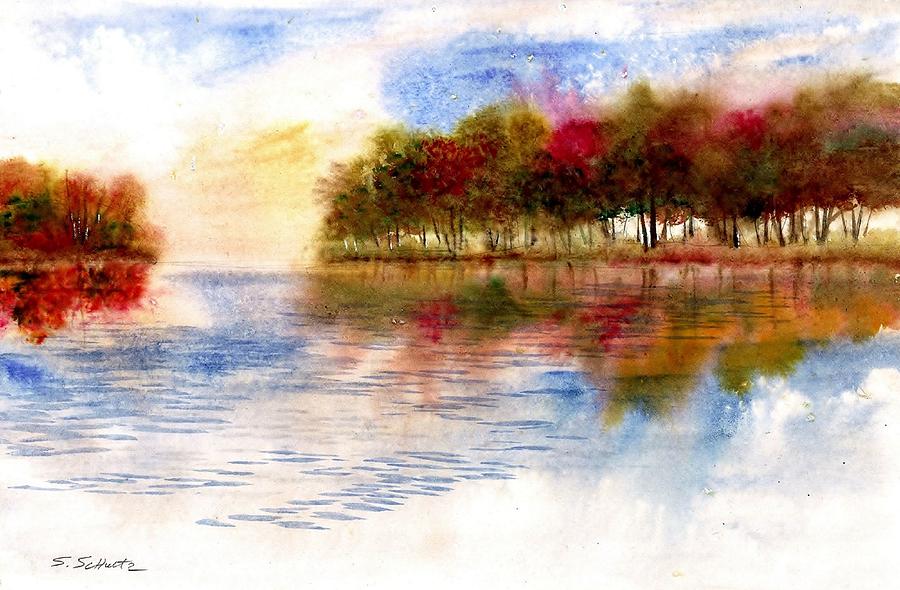 Fall Painting - Fall Color Reflections #1 by Steven Schultz