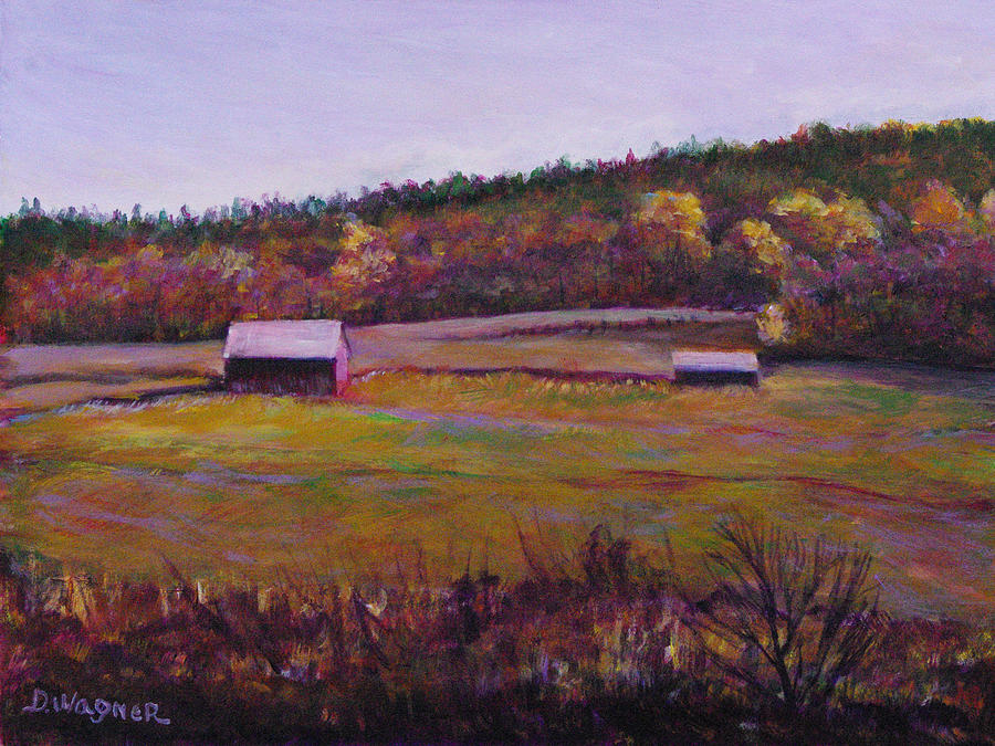 Fall Painting - Fall Fields by Denise Wagner