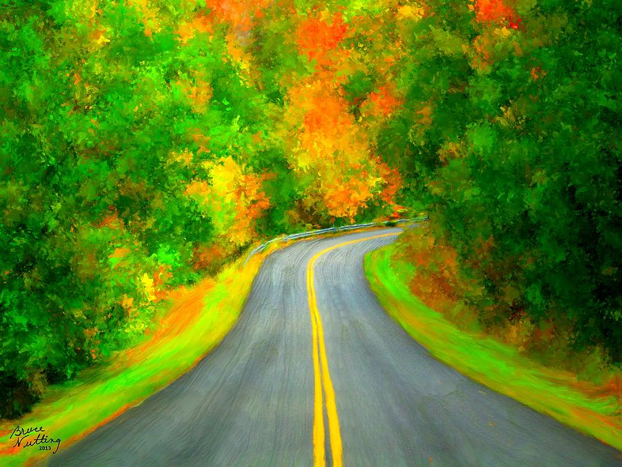Fall Is Coming Country Road Painting