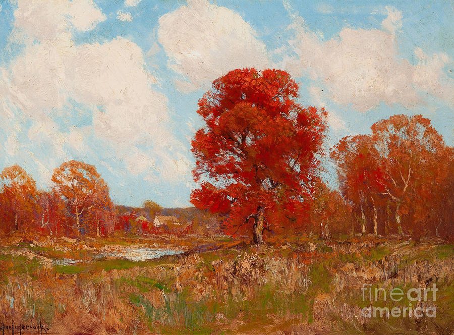 Fall Landscape #1 Painting by Celestial Images