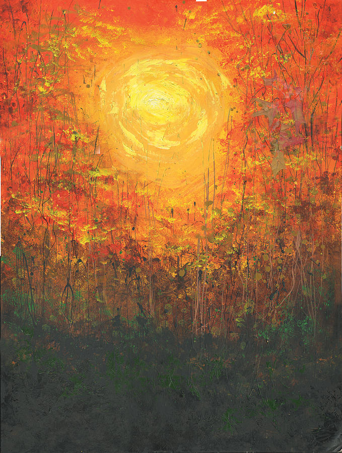 Fall Spectrum #1 Painting by Harold Shull
