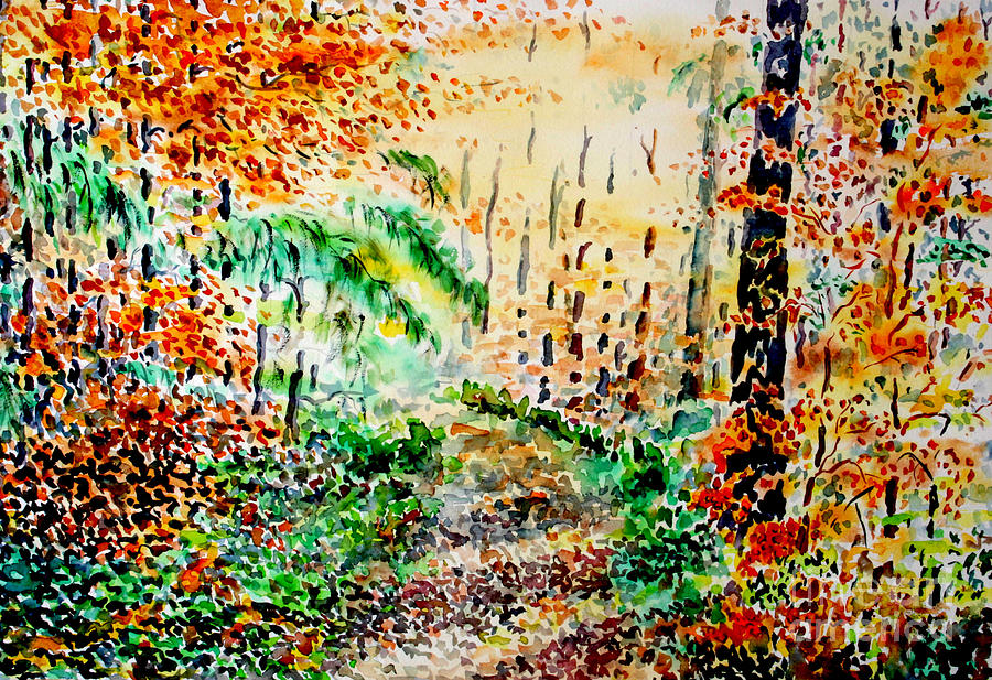 Falls melody  #1 Painting by Almo M