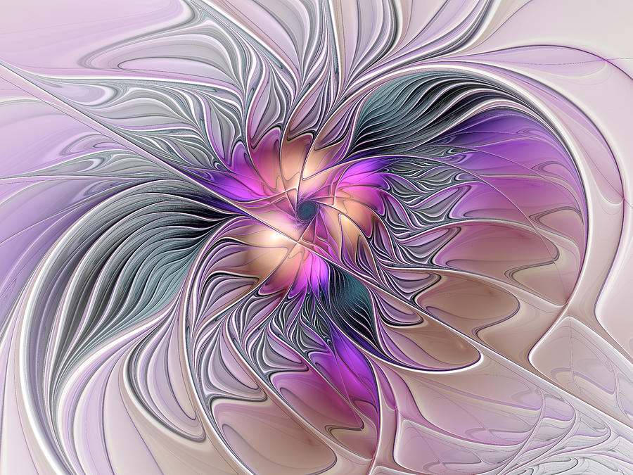 Fantasy Flower #4 Digital Art by Gabiw Art