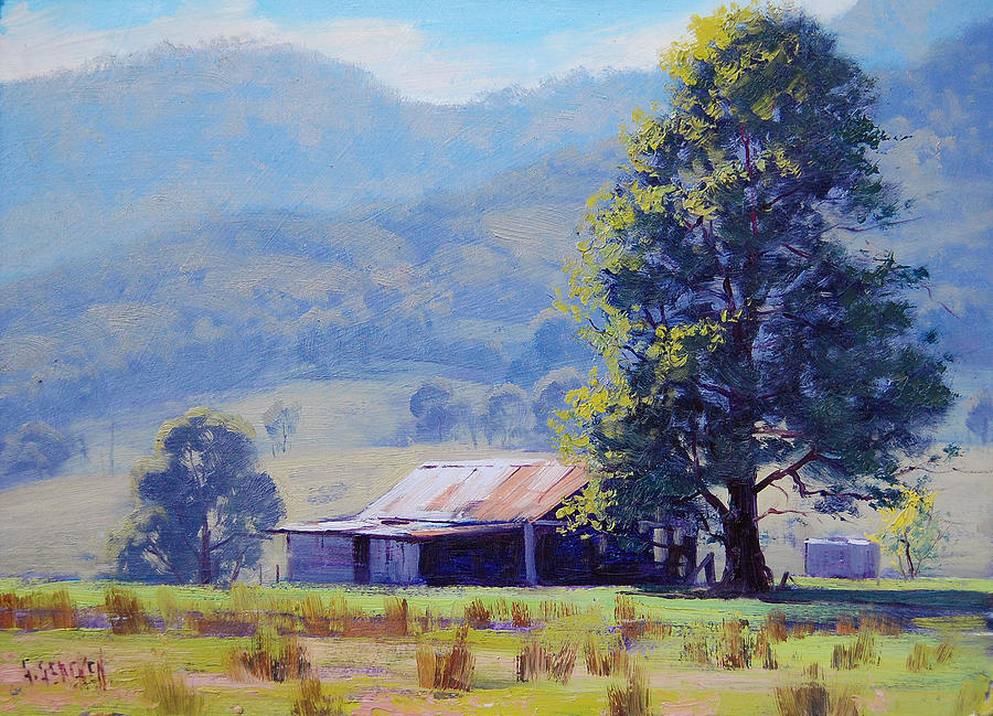 Rural Painting - Farm Shed by Graham Gercken