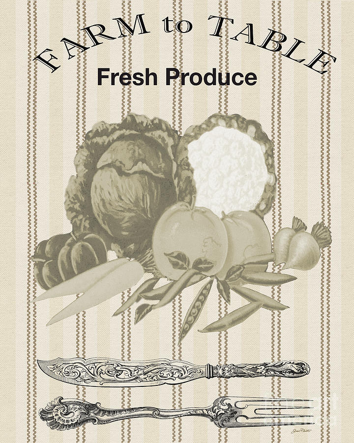 Vegetable Digital Art - Farm to Table-JP2124 #2 by Jean Plout