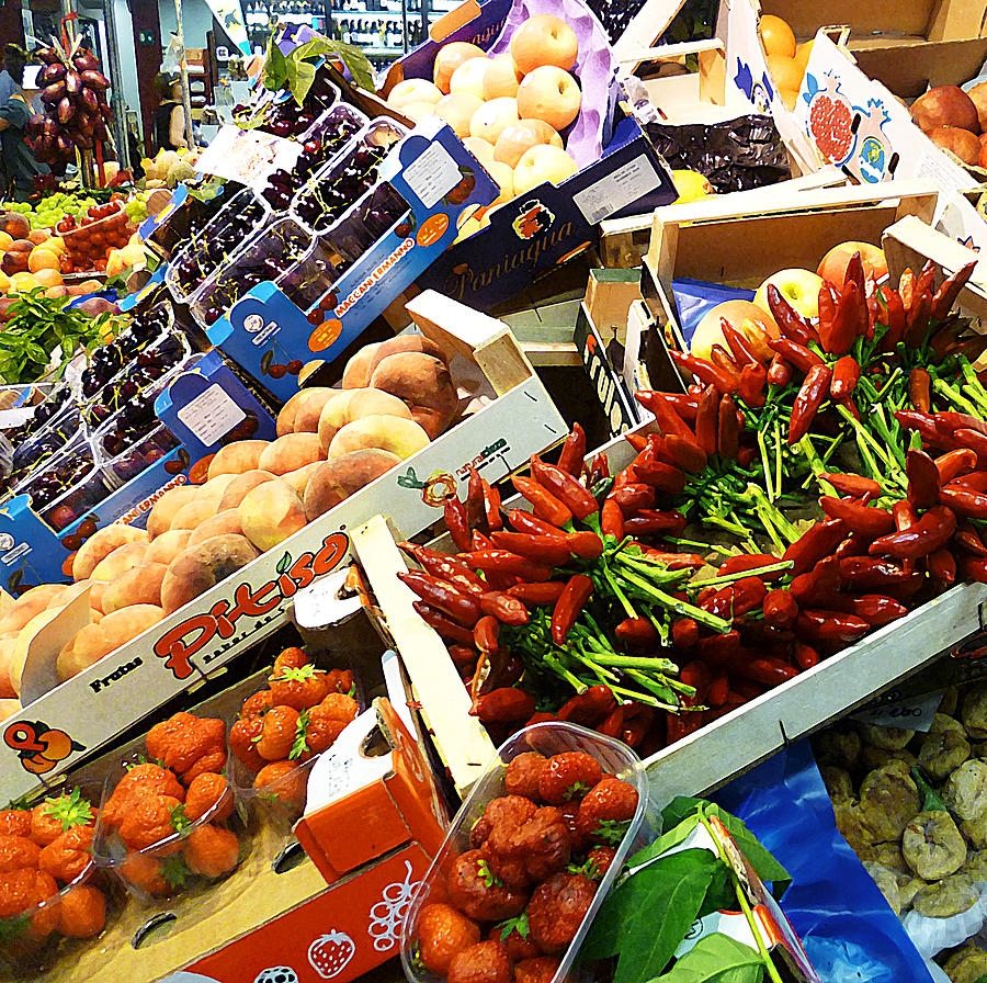 Farmers Market Florence Italy #2 Photograph by Irina Sztukowski