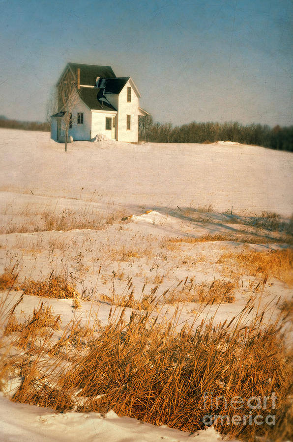 Farmhouse in Winter #1 Photograph by Jill Battaglia