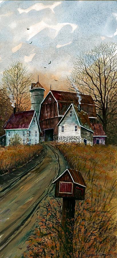 Impressionism Painting - FarmHouse MailBox #1 by Steven Schultz
