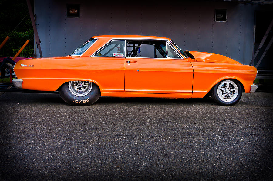 New England Dragway Photograph - Fast Orange #1 by Jeff Sinon