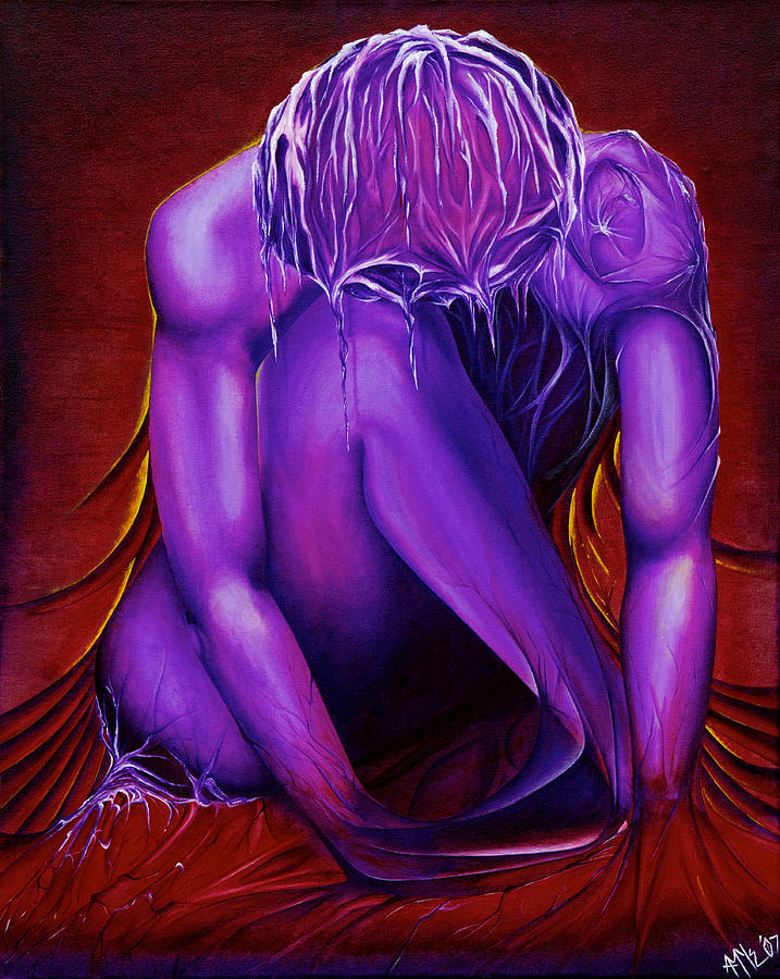 Feathers Fell Painting by Amy Elizabeth Quirk Feathers Fell Painting by Amy Elizabeth Quirk