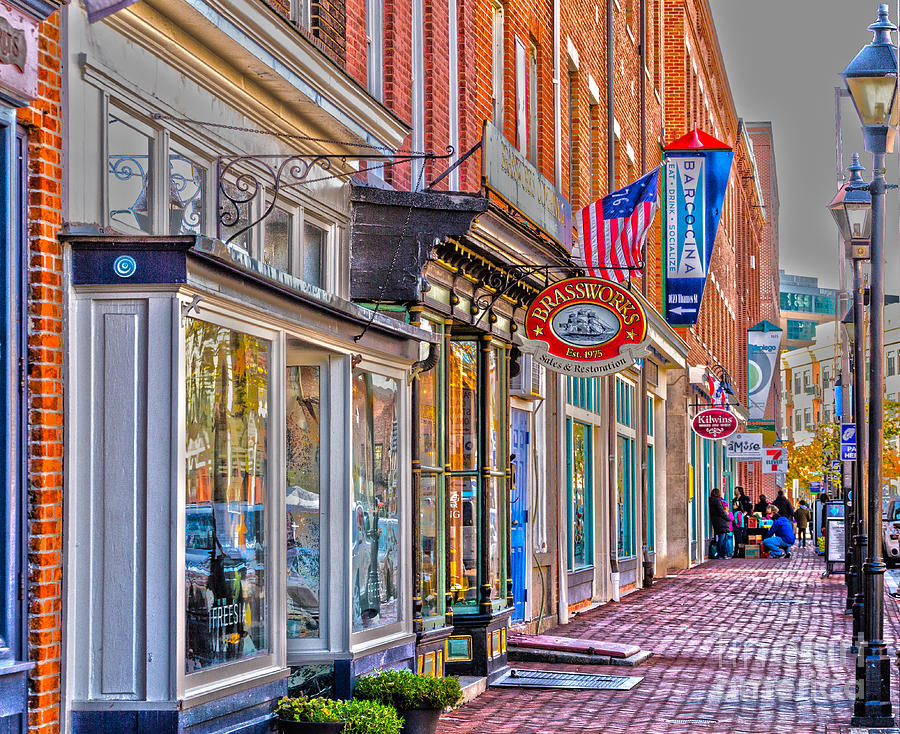 Federal Hill Storefronts Photograph by William Norton