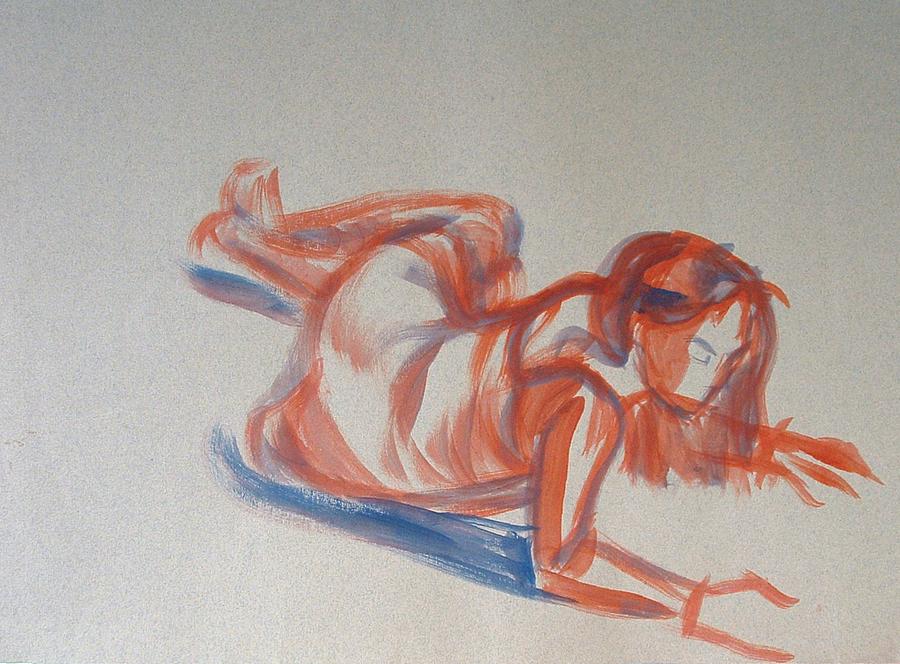 Female Figure Painting #1 Painting by Mike Jory