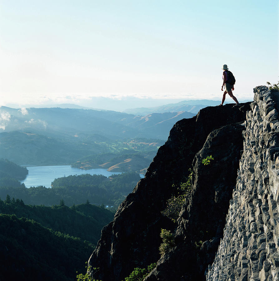 Female Hiker, Marin County, California #1 Photograph by Ben Davidson Female Hiker, Marin County, California #1 Photograph by Ben Davidson