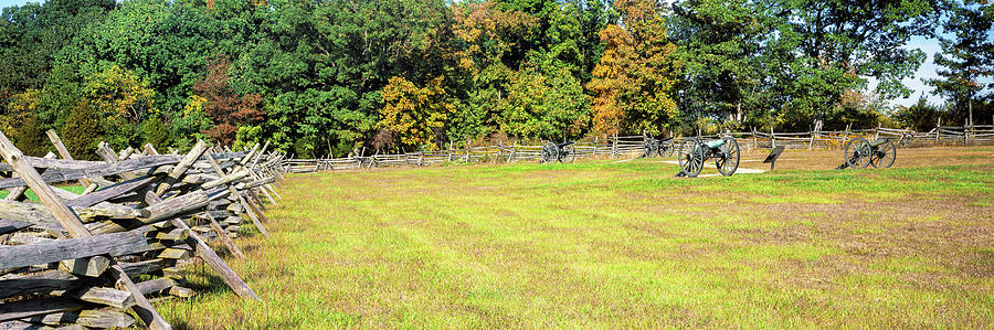 Gettysburg National Park Photograph - Fence At Gettysburg National Military #1 by Panoramic Images