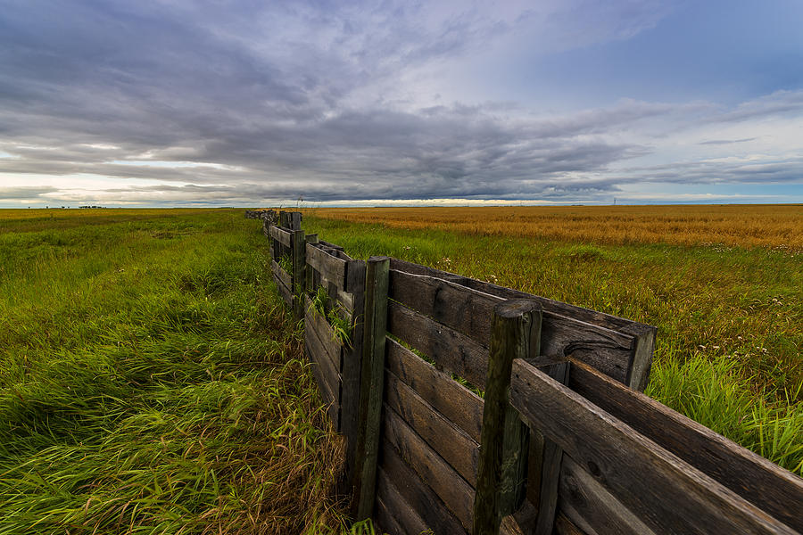 Fence landscape #1 Photograph by Nebojsa Novakovic