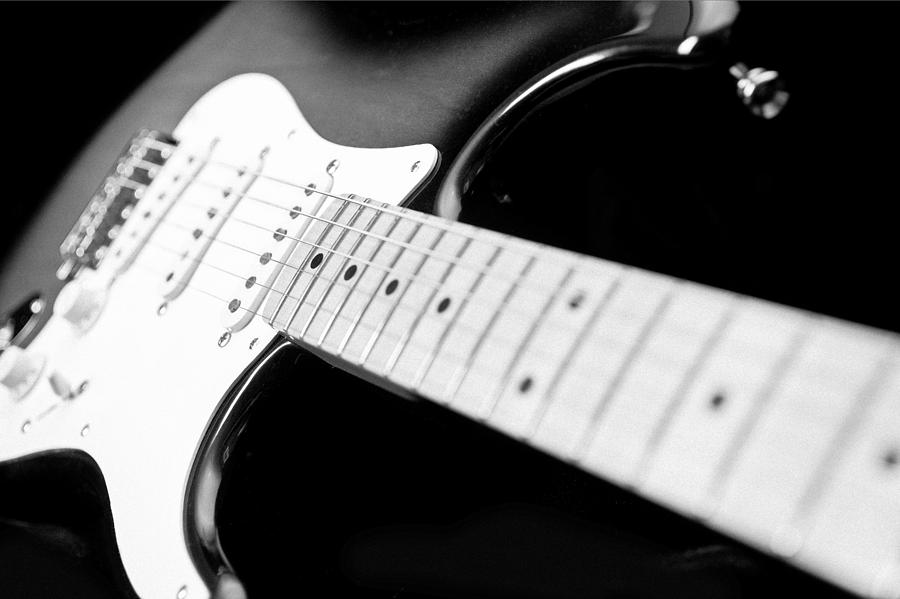 Fender Stratocaster Electric Guitar BW Photograph by Jani Bryson - Fine ...
