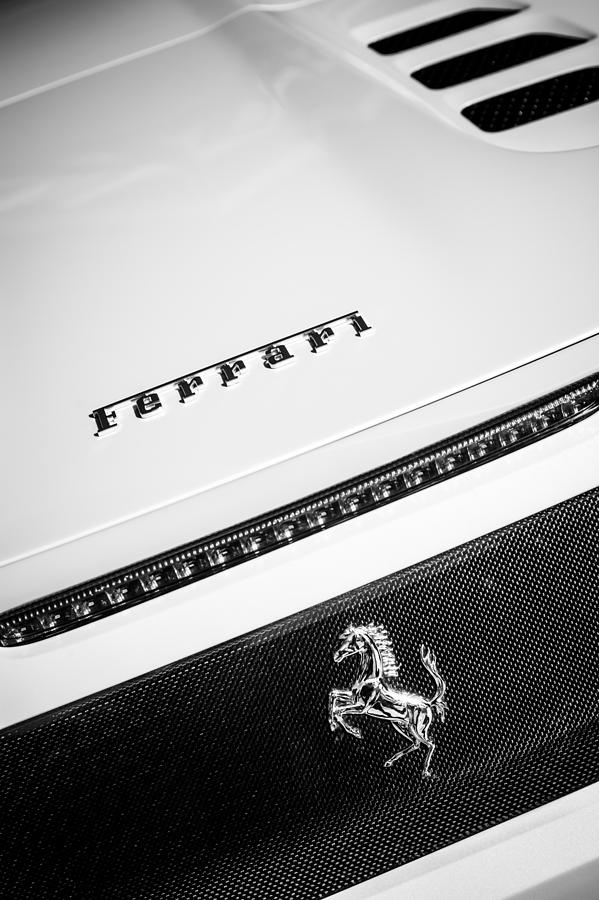 Ferrari 458 Spider Taillight Emblem #1 Photograph by Jill Reger