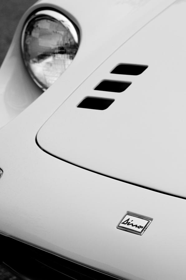 Ferrari Dino Hood Emblem #1 Photograph by Jill Reger