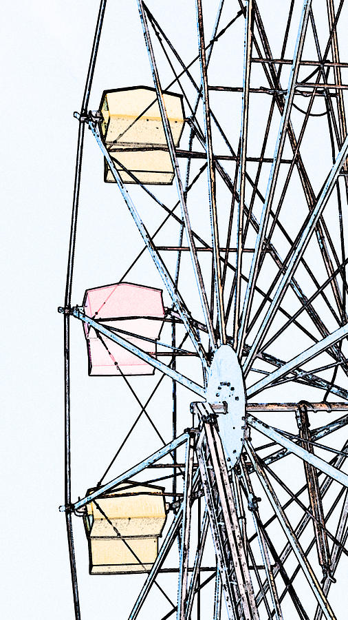 Ferris Wheel #1 Photograph by Michael Porchik