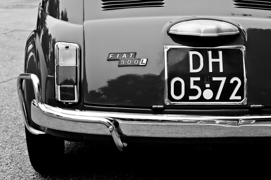 Fiat 500L Taillight Emblem #1 Photograph by Jill Reger