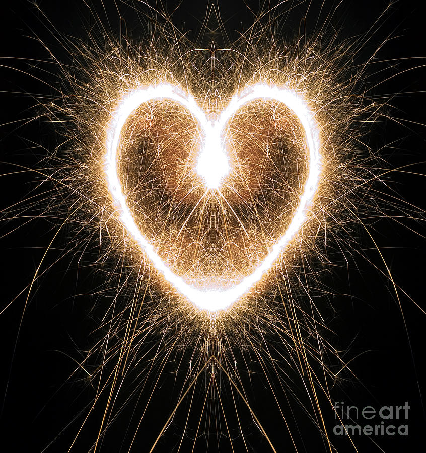 Heart Photograph - Fiery Heart by Tim Gainey