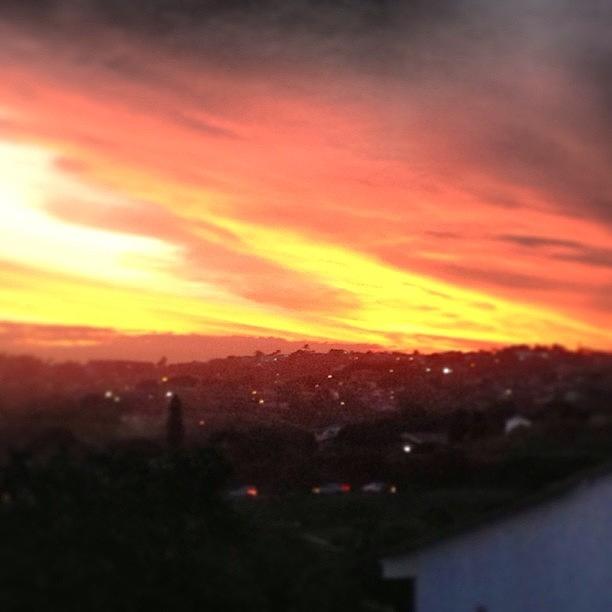 Fiery Sunset #1 Photograph by Azhar K