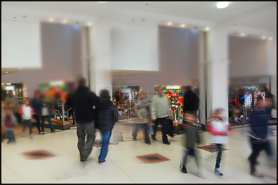 Figures In A Mall Painting