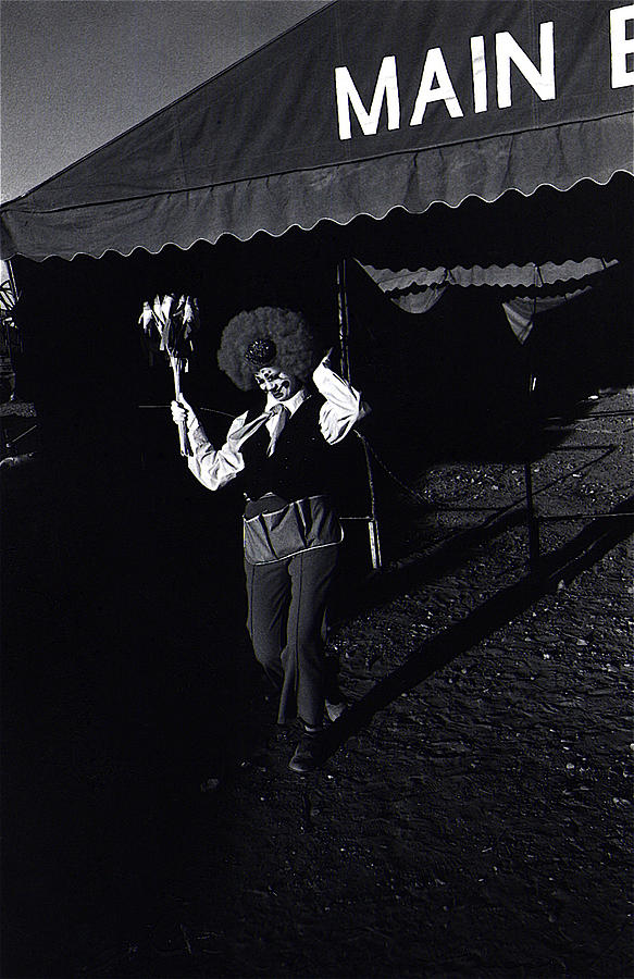 Film Homage Charlie Chaplin The Circus 1928 Clown Strong Circus Bisbee Arizona 1980 #1 Photograph by David Lee Guss