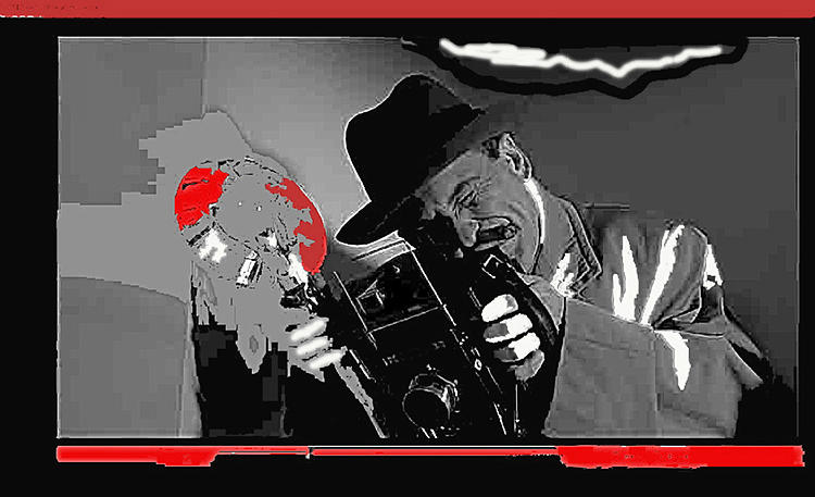Film Homage Joe Pesci The Public Eye 1992 Weegee Screen Capture Color Added 2011 #3 Photograph by David Lee Guss