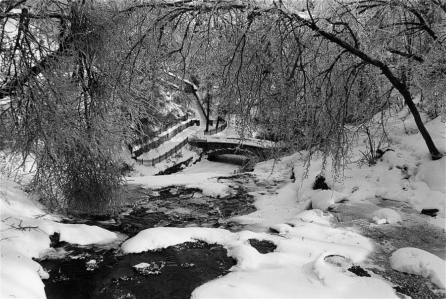 Film Homage The Falls Of Minnehaha 1897 Minnehaha Falls After A Snowstorm Minneapolis MN 1966 #2 Photograph by David Lee Guss