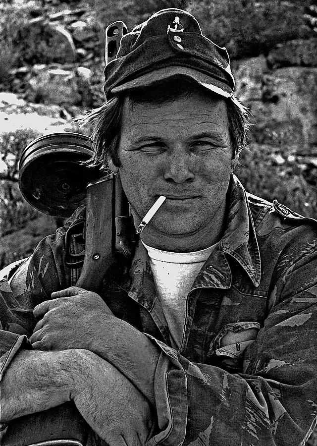 Film Noir Born To Kill 1947 2 Staff Sgt. Barry Sadler Machine Gun Tucson Arizona 1971 #2 Photograph by David Lee Guss