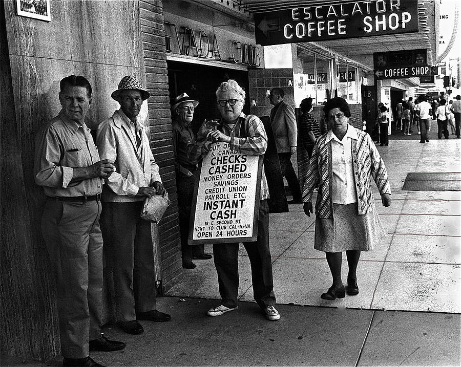 Film Noir Brian Keith Kim Novak 5 Against The House 1955 Nevada Club Reno Nevada 1976 #3 Photograph by David Lee Guss