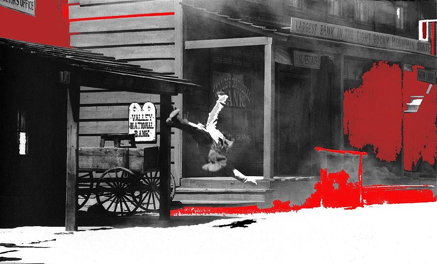 Film Noir Charles Bronson Death Wish 1974 Stunt Man Old Tucson Arizona 1968 Color Added 2012 Photograph by David Lee Guss