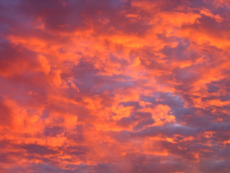 Film Noir Homage Leave Her To Heaven Number 1 Fiery Clouds Casa Grande Arizona 2005 Photograph