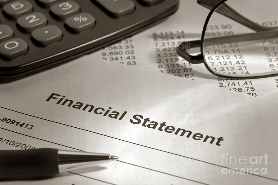 Financial Statement on my Desk Photograph by Olivier Le Queinec