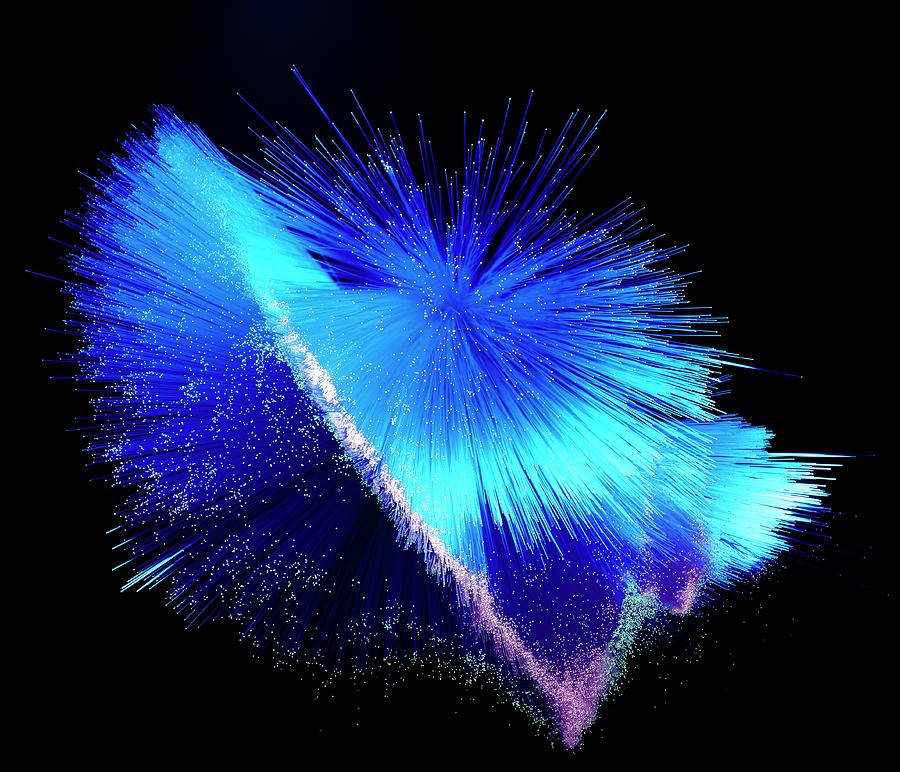 Fingers Weave Through Optical Fibres #1 Photograph by Adam Hart-davis/science Photo Library