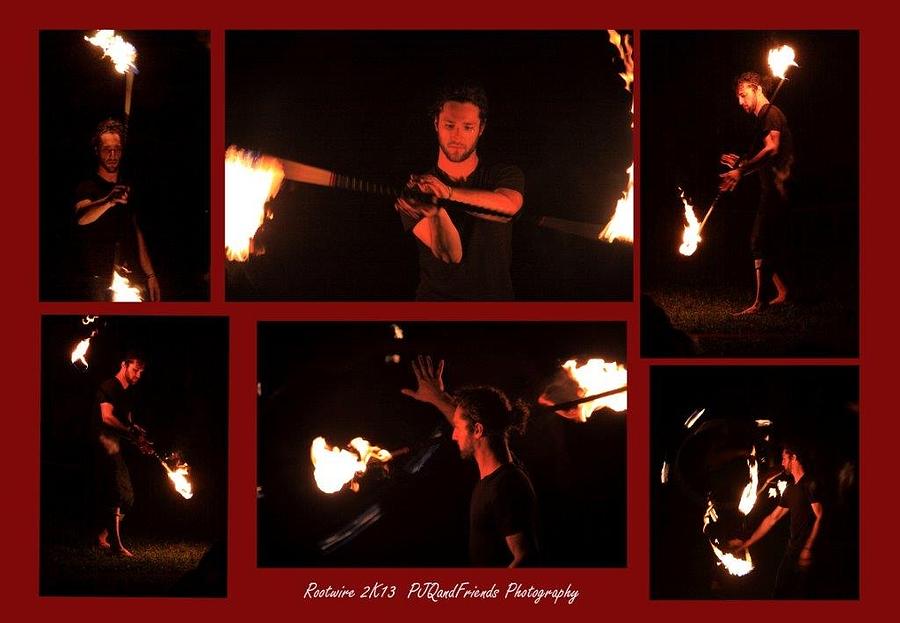Fire at RW2K13 #1 Photograph by PJQandFriends Photography